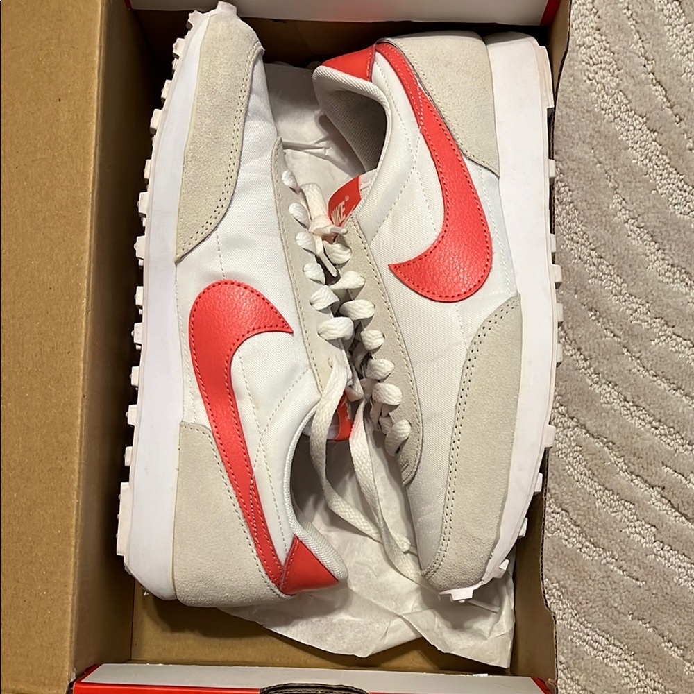 Nike White and Pink Sneakers